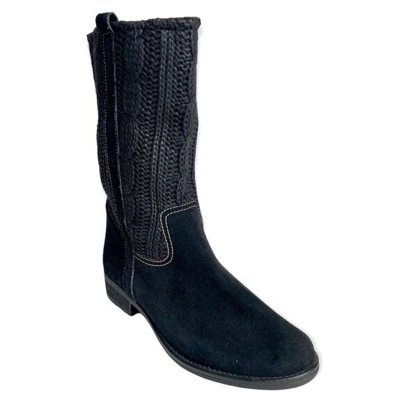 Sbicca Dolente Knit and Suede Western Style Boots 10 - Picture 1 of 8